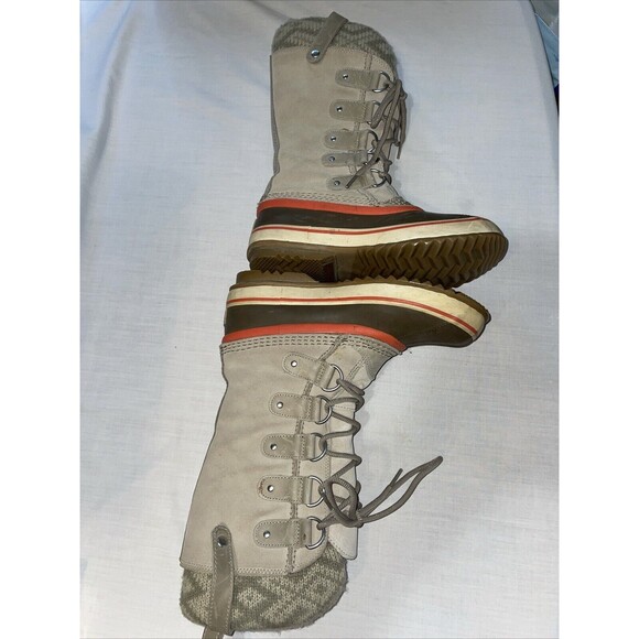 Sorel Women’s Winter Boots Size 6.5 M Tan Leather Warmth Waterproof Insulated - Picture 5 of 12